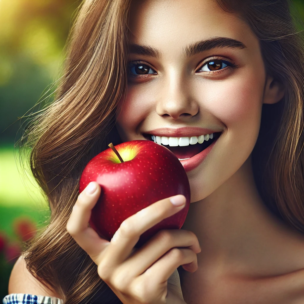 사과-먹는-여자