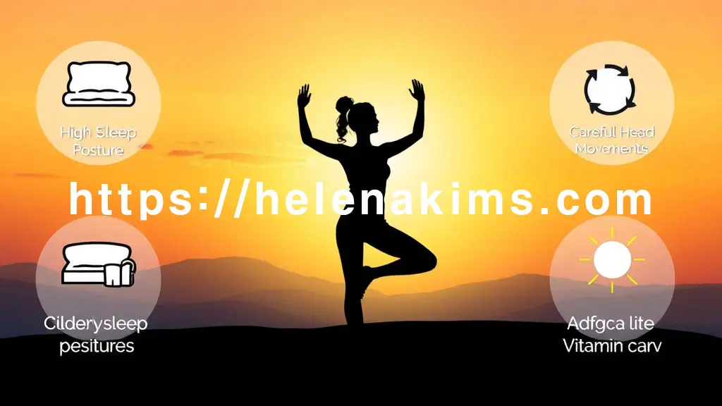 사람이 요가나 가벼운 균형 운동을 하는 모습. 재발 방지 팁을 상징하는 아이콘.