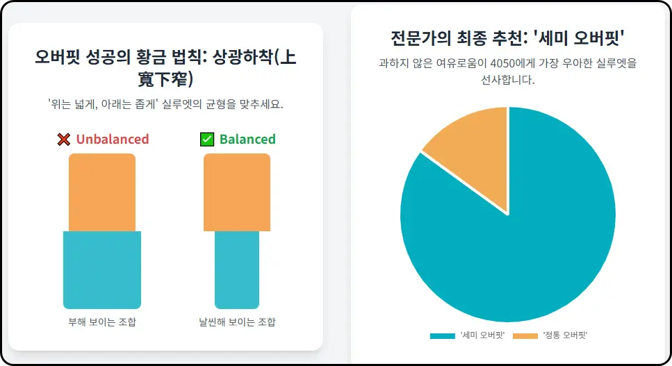 '세미 오버핏'과 '드롭 숄더'