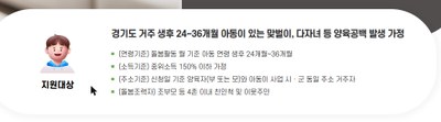 조부모 돌봄수당 경기도 가족돌봄수당 안내 화면