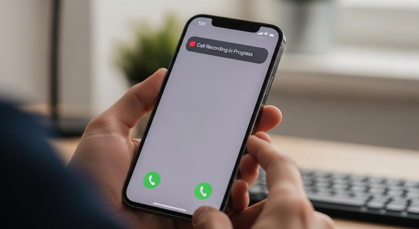 아이폰 통화녹음 알림