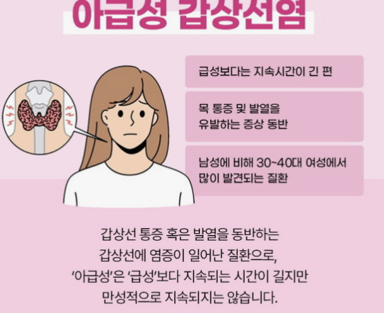 아급성갑상선염, 목이 너무 아파서 울었던 언니의 3개월 투병기