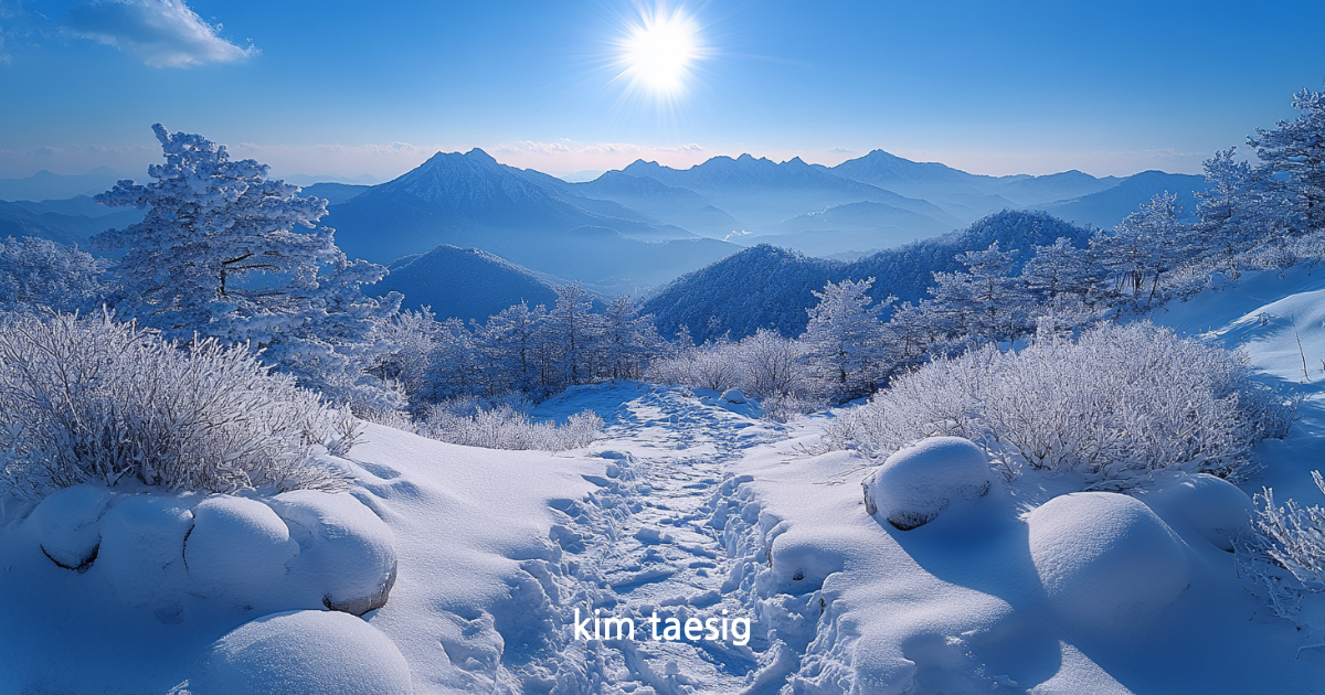 백운산의 사계절