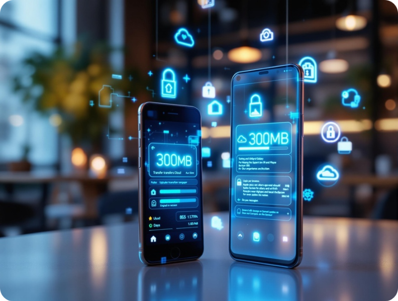 최대 300MB 까지 파일전송 가능