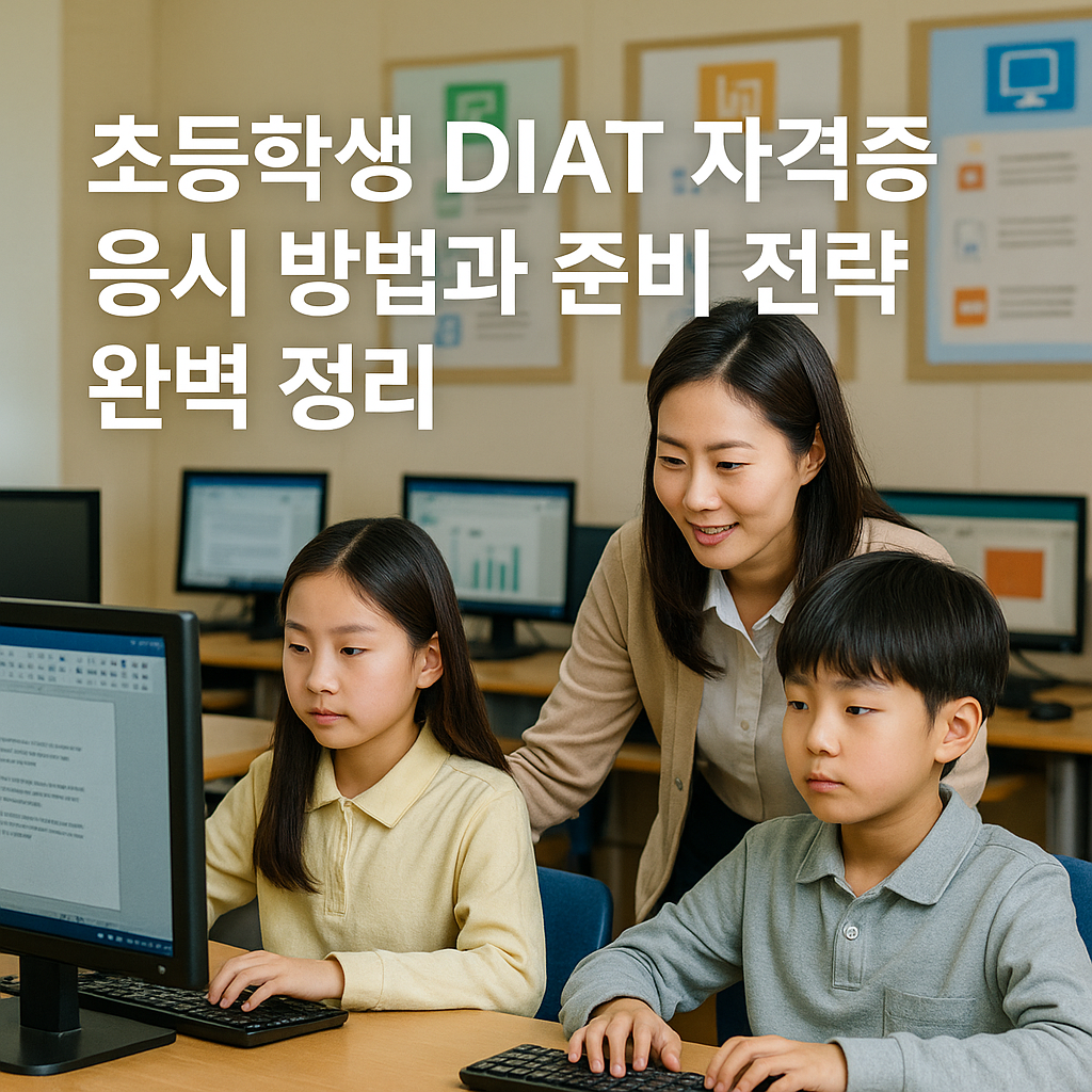 초등학생 DIAT 자격증 응시 방법과 준비 전략 완벽 정리