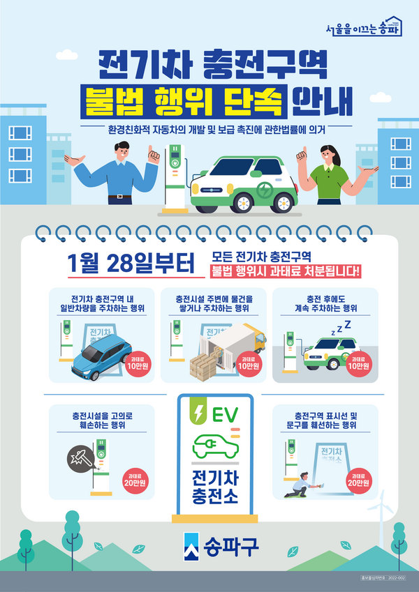 전기차 충전구역 과태료