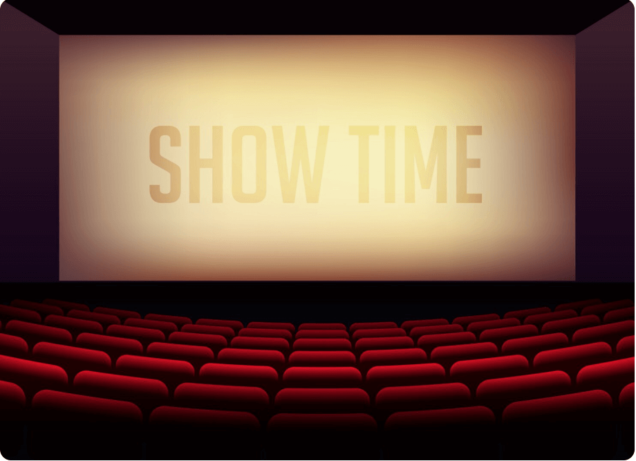 영화관 스크린 모습