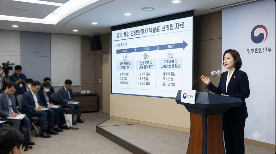 정부 종합 민생안정 대책 발표 브리핑 자료 및 주요 로드맵