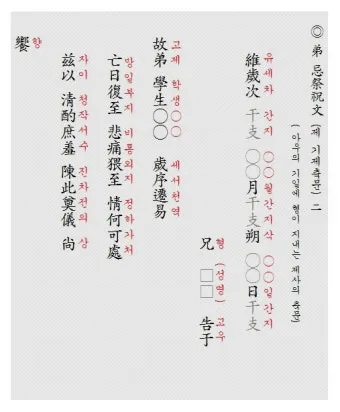한글 축문쓰는 방법 예시 부모님 조부모님 정리자료_17