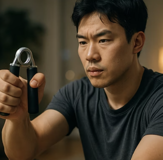 앉아서 하는 최고의 운동, 악력기 하나면 충분