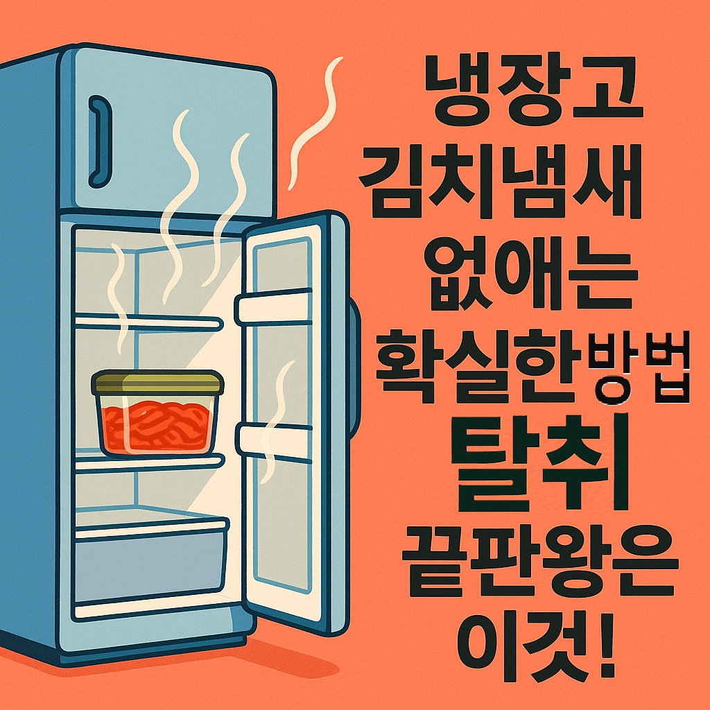 냉장고 김치냄새 없애는 확실한 방법, 탈취 끝판왕은 이것!