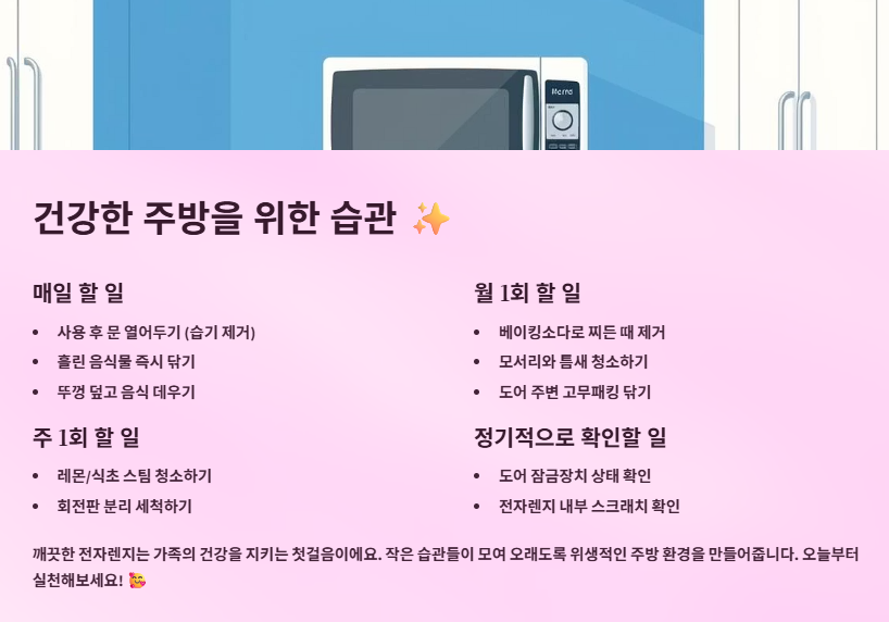전자렌지 냄새 없애는 법 &amp; 청소법