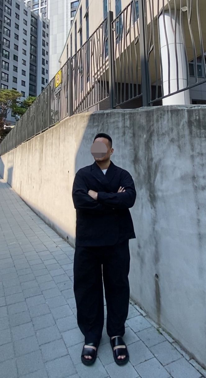 데일리룩('26. 6. 29.)지유 X 엔지니어드 가먼츠 지유엔가 코드레인 재킷 팬츠 셋업, 무신사스탠다드 쿨탠다드 티셔츠, MMGL 엠엠지엘 가죽샌들, 마크-4 덤벨 피어싱 실버