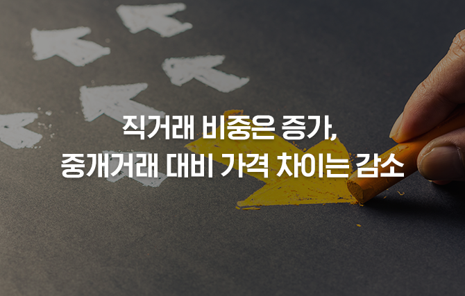 직거래비중 증가