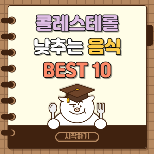 콜레스테롤 낮추는 음식 BEST 10