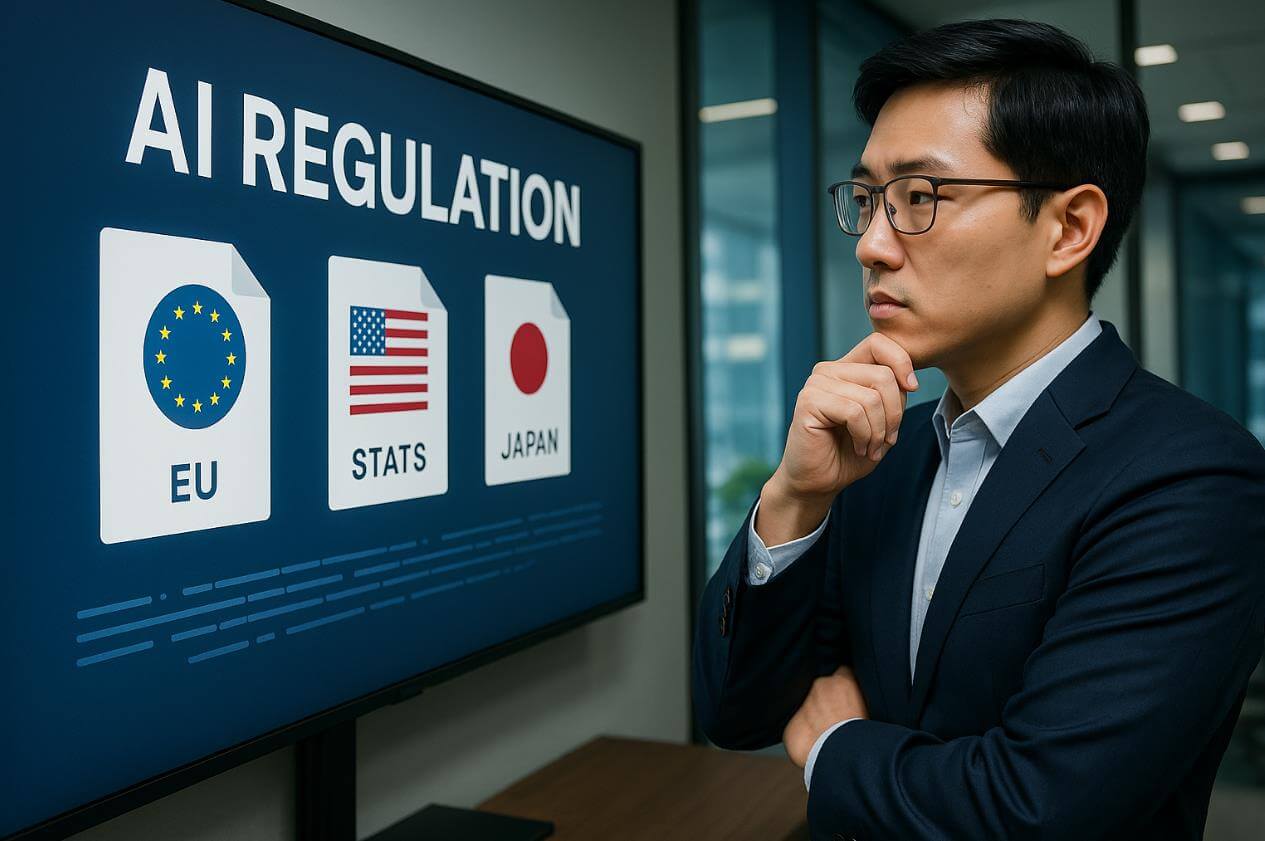 감정&middot;행동 분석 화면을 걱정하는 직원.