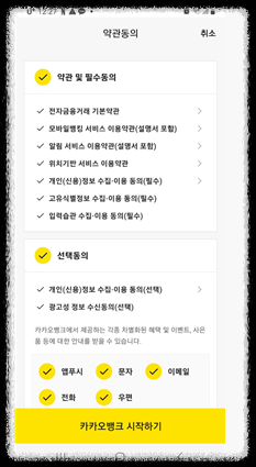 카카오뱅크 비상금대출 신청방법