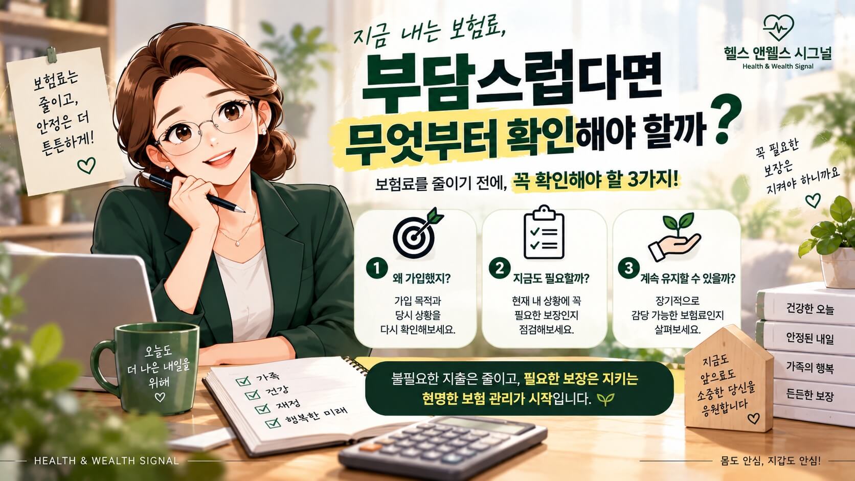 보험료가 부담될 때 보험 정리 전 확인하는 방법