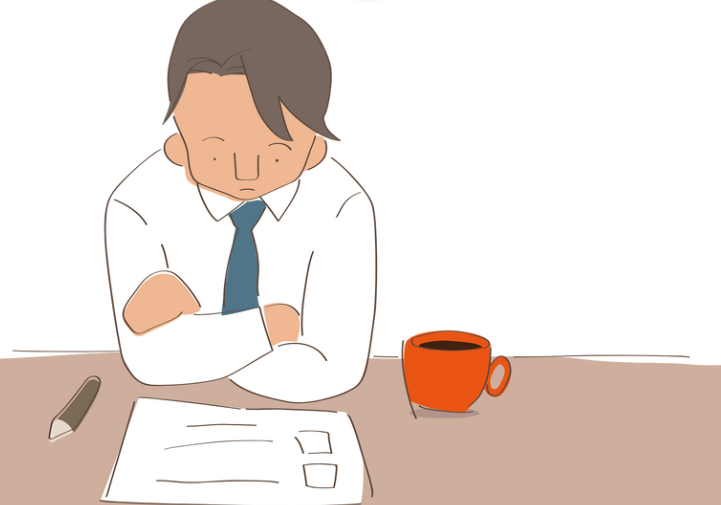 40대 직장인 일러스트