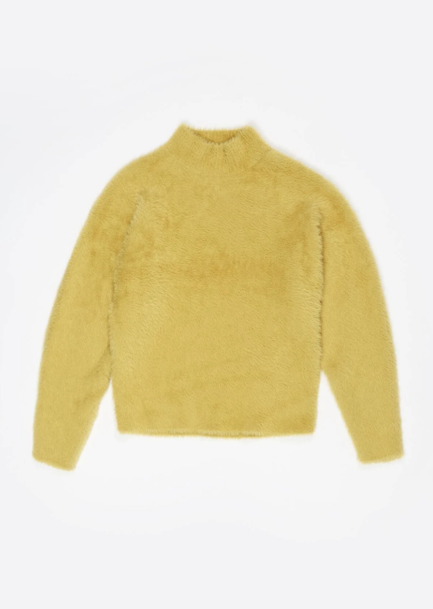 260225 이유리 인스타그램 BIMBA Y LOLA 빔바이롤라 MNDTRP 머스터드 옐로우 니트 스웨터