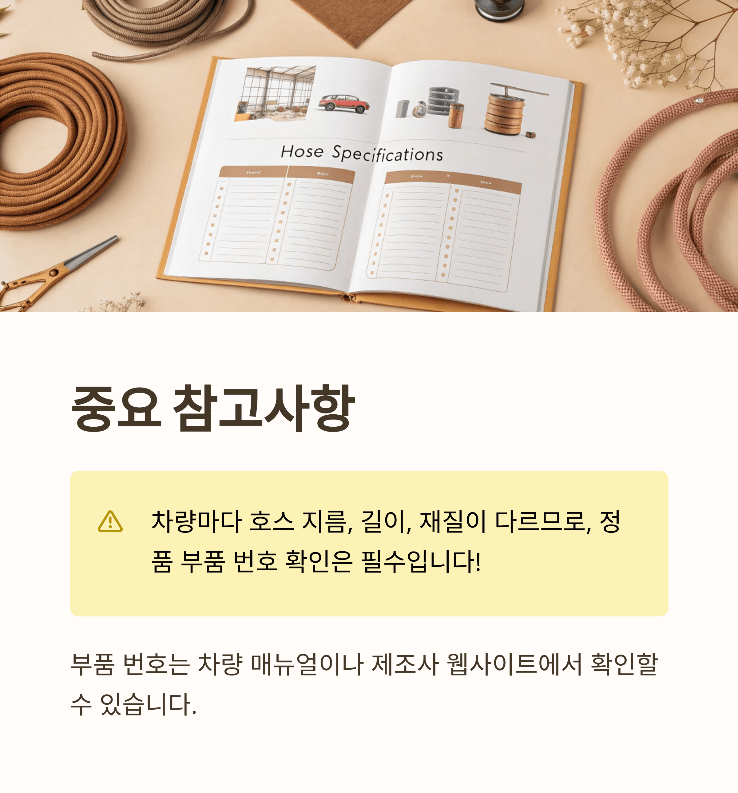 블로바이가스 호스 누유 증상 해결방법