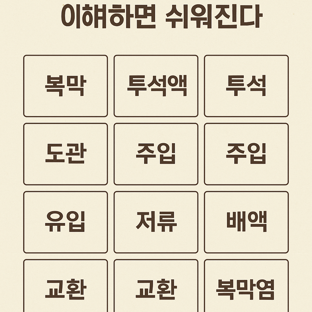 복막투석 용어 10가지, 이해하면 쉬워진다