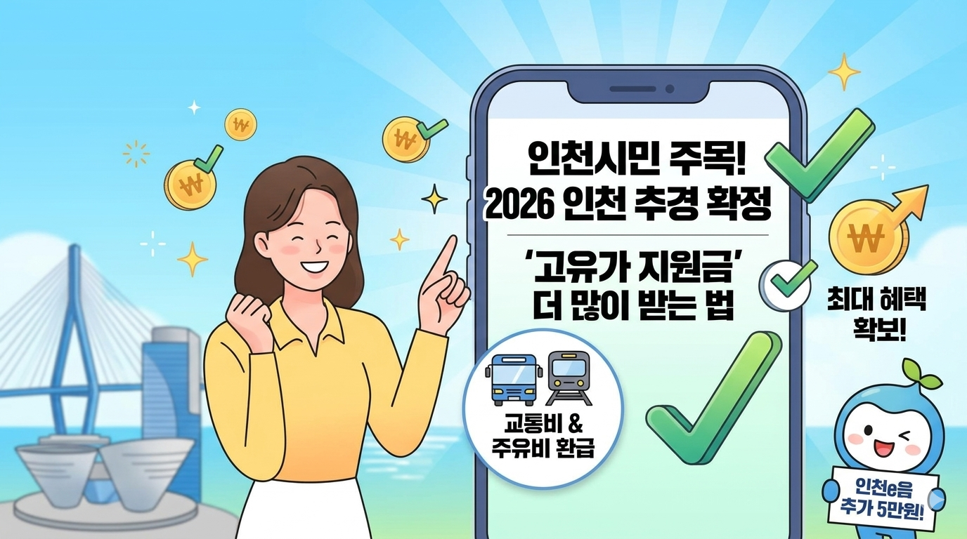 "리터당 400원 할인!" 인천e음 20% 캐시백 폭탄 지원 (5~7월 한시적)