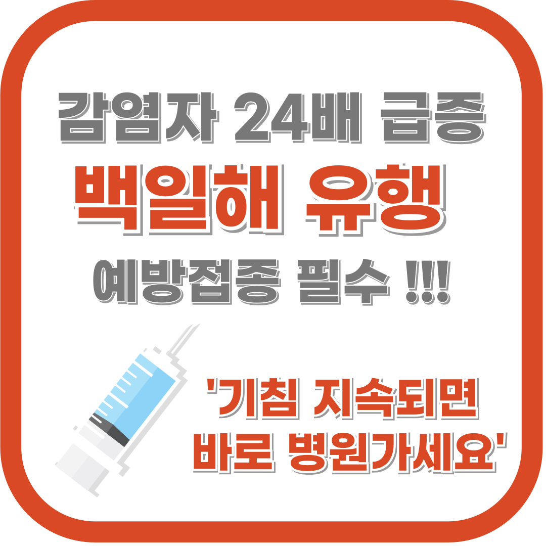 백일해 기본정보 주요 증상과 예방, 치료방법