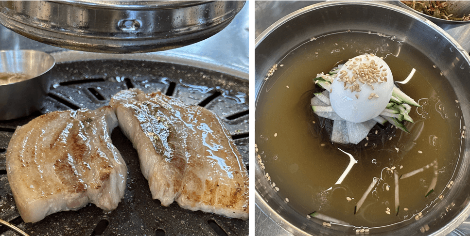 흑돼지-및-냉면-추가-먹음
