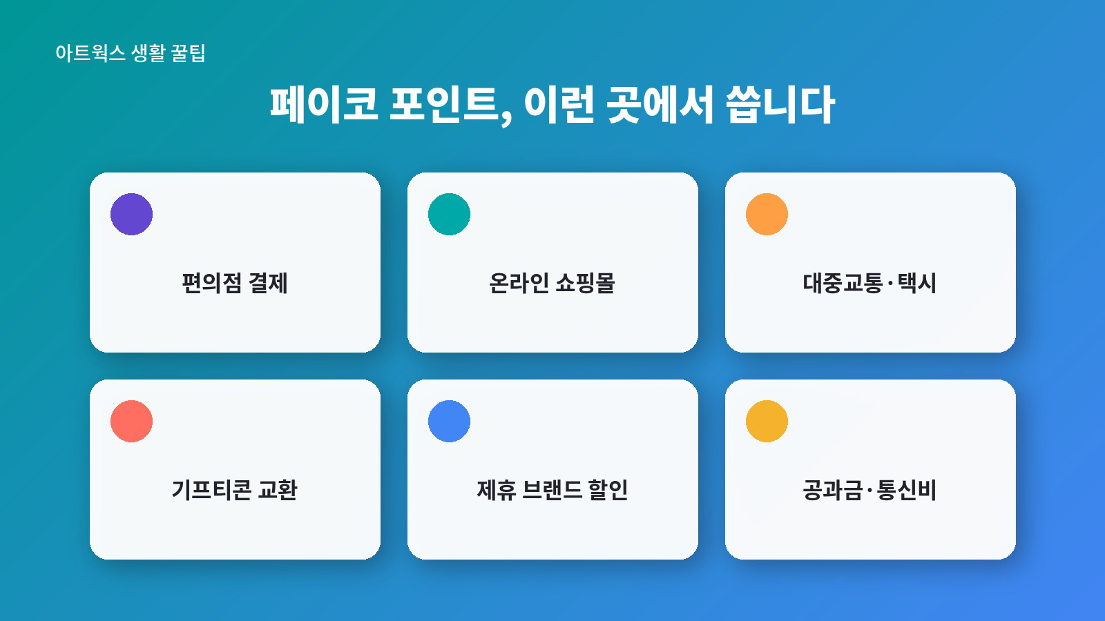 페이코 포인트 주요 사용처