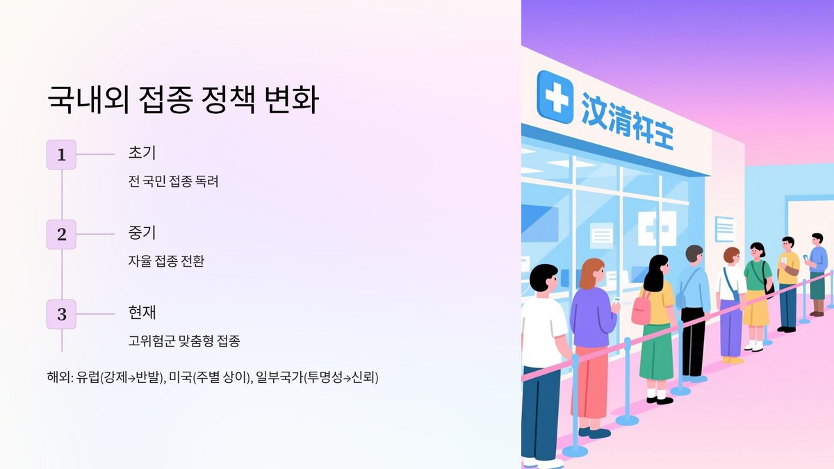 국내외 백신 정책 변화와 대응 현황