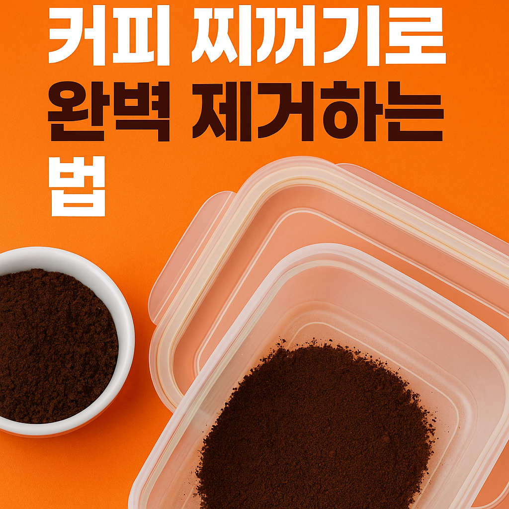 반찬통 뚜껑 냄새 제거