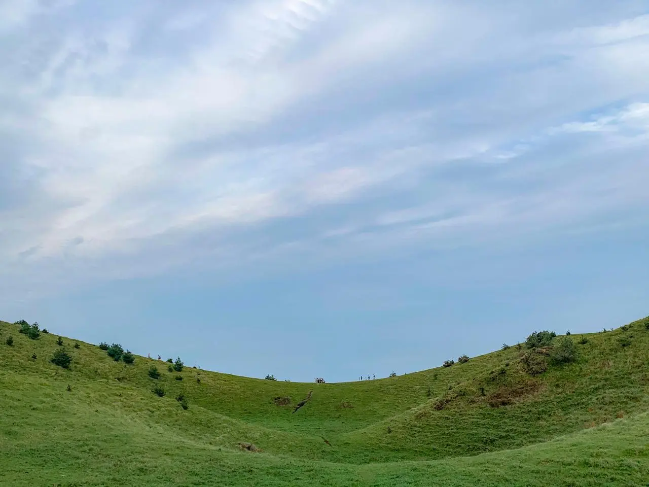 용눈이오름 능선 (출처: 제주관광공사 홈페이지)