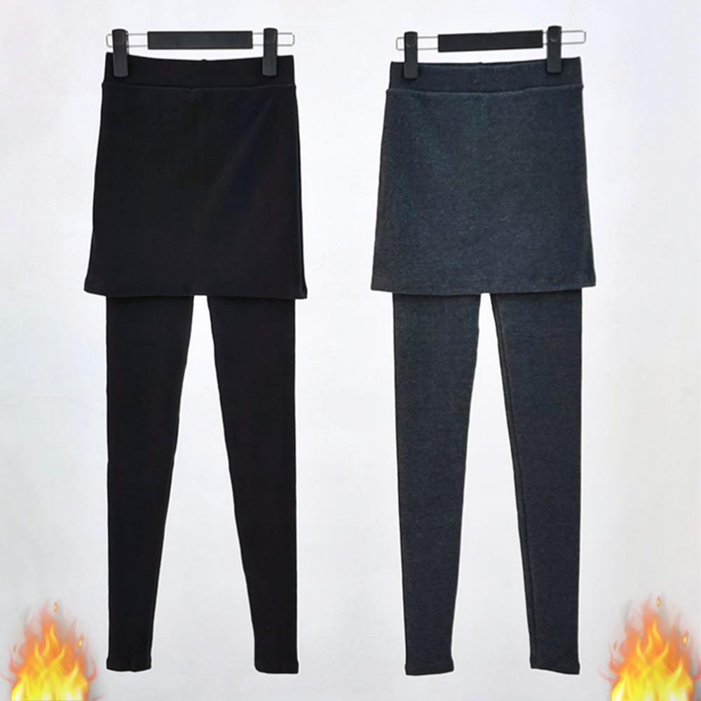 겨울 기모 치마레깅스 극세사 치랭스 치마바지 레깅스 빅사이즈