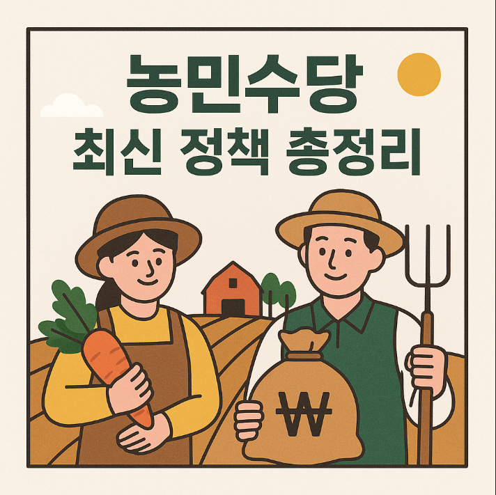 농민수당 최신 정책 총정리 (지원금, 조건, 지역)