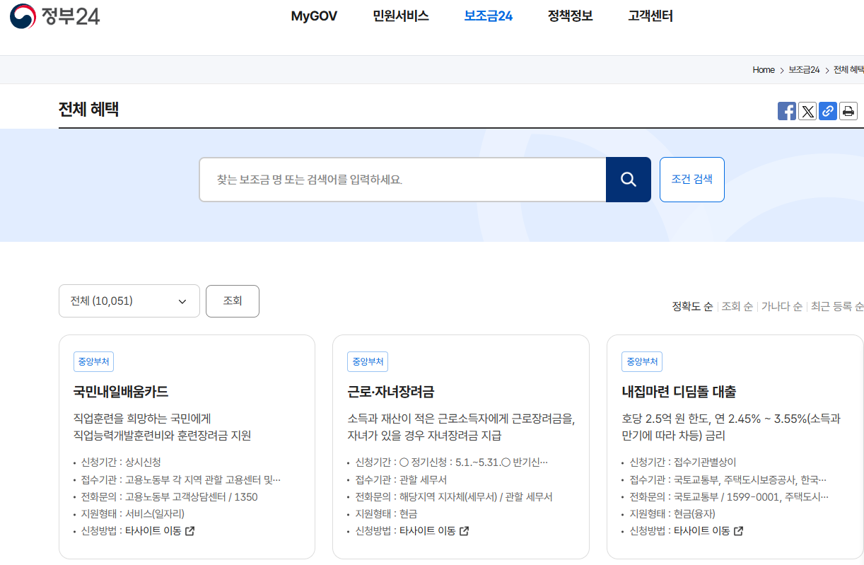정부지원금