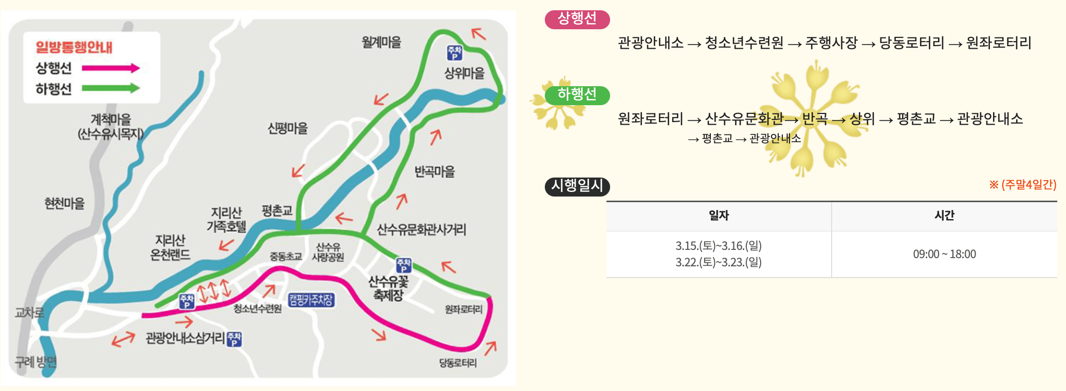 구례-산수유축제-주차