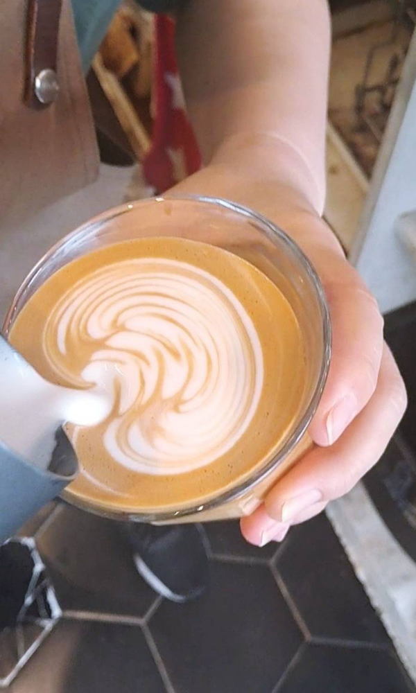 라떼아트 로제타 시연중