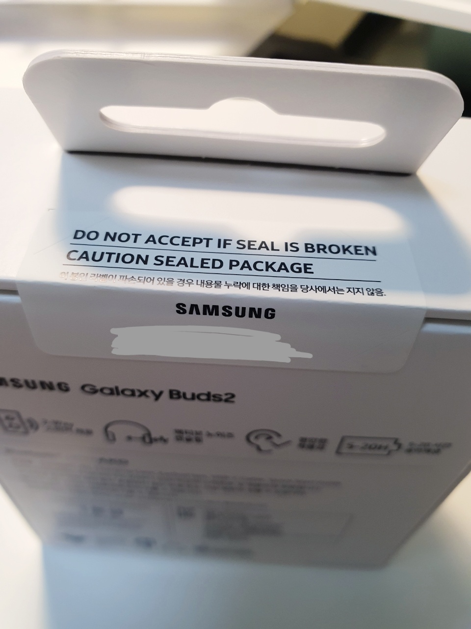 버즈2 봉인라벨