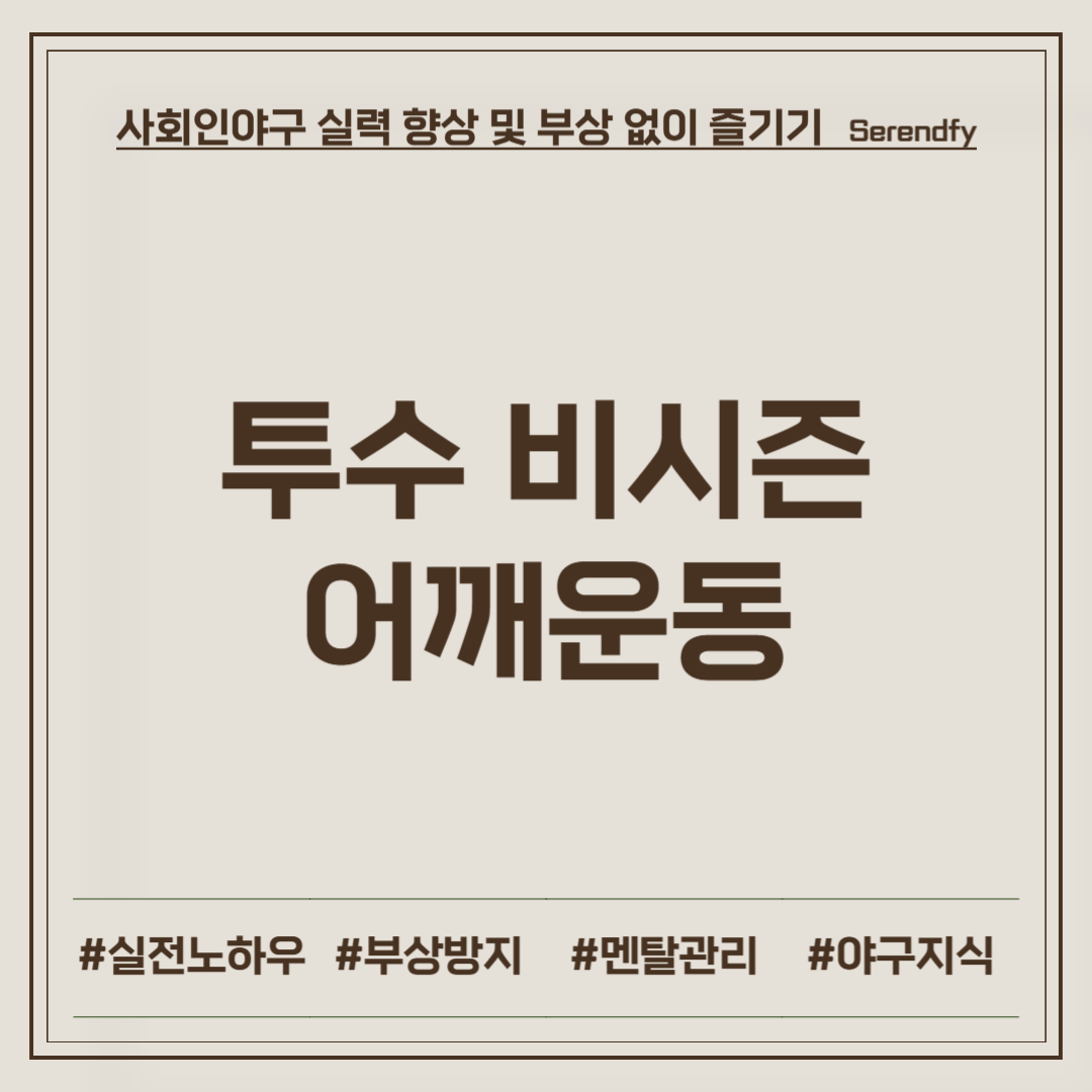 투수 비시즌 어깨운동