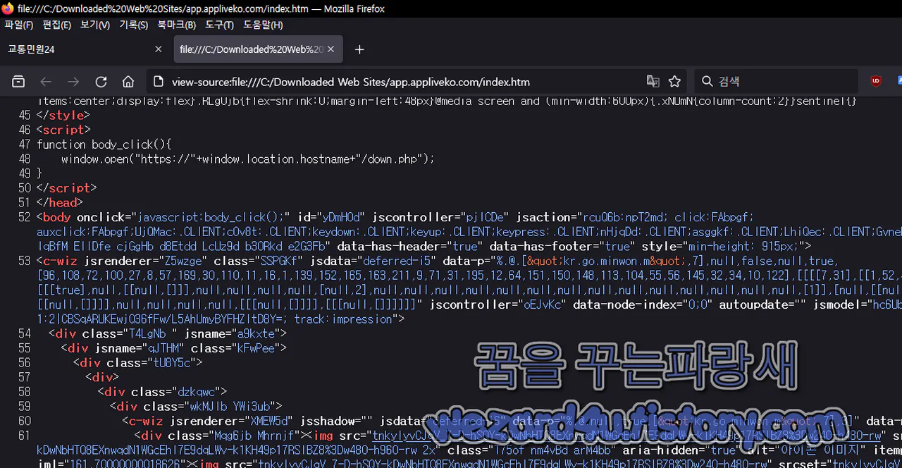 피싱 사이트 에 포함이 된 웹 사이트