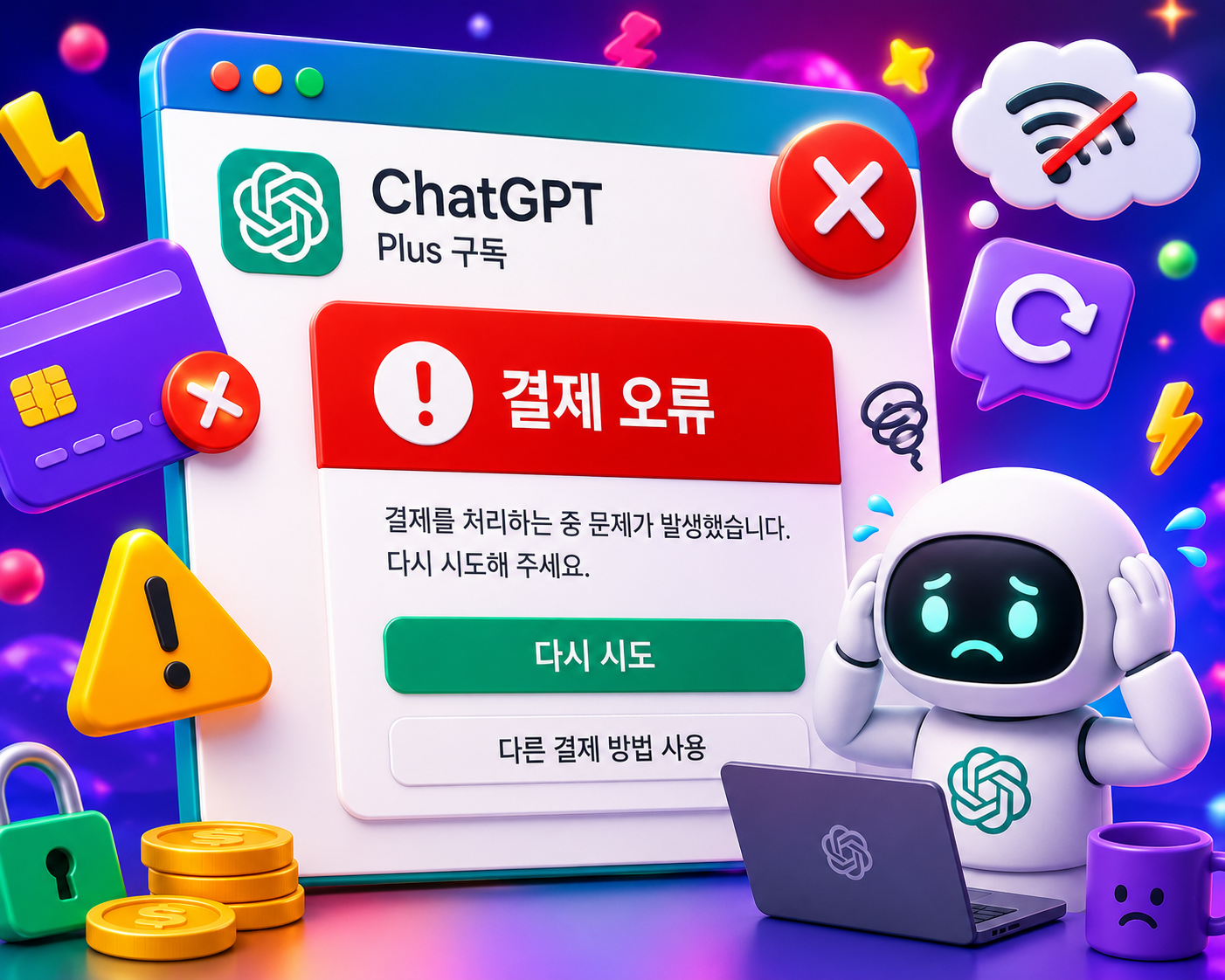 ChatGPT 구독 결제 오류 해결방법 총정리 플러스 결제 실패 카드 거절 원인