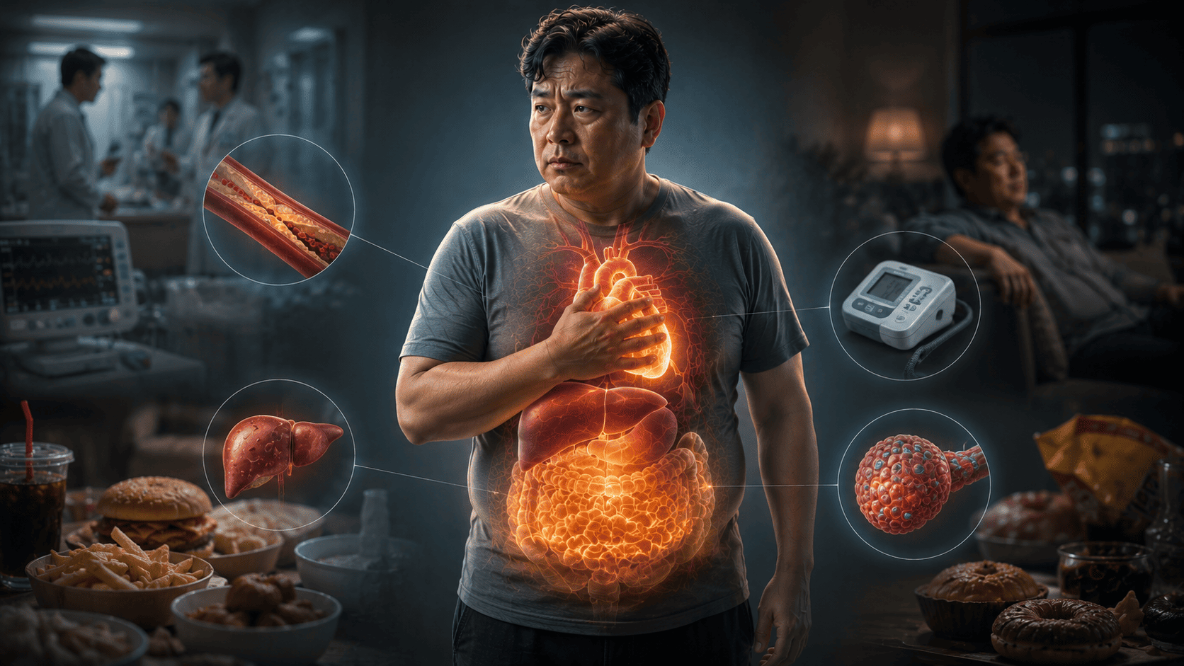 40대 비만이 유발할 수 있는 건강 리스크