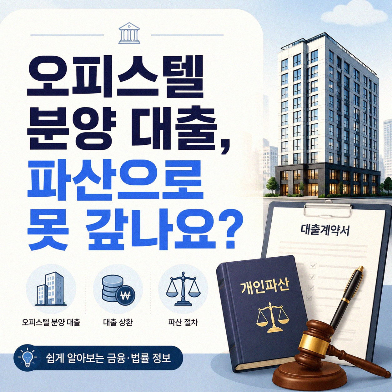 오피스텔 분양 대출, 개인 파산으로 갚기 어려울 때