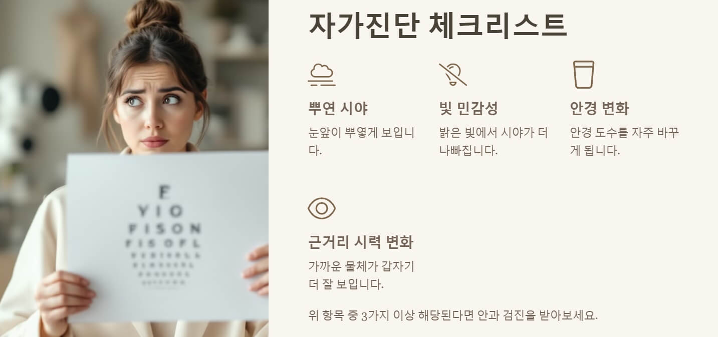 백내장 원인과 증상