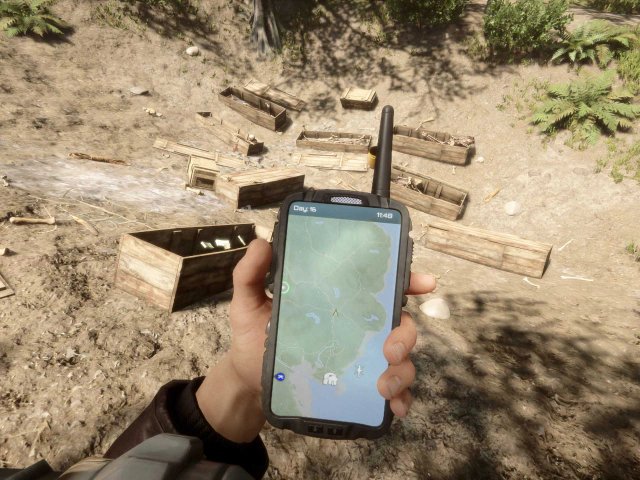 GPS 맵 보는 모습