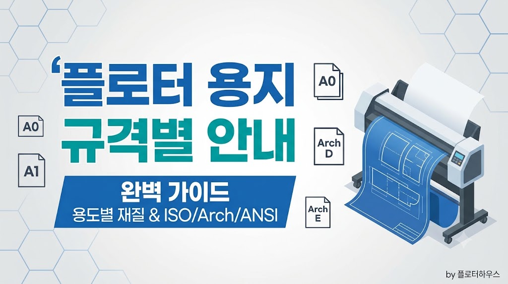 플로터 용지 규격별 안내