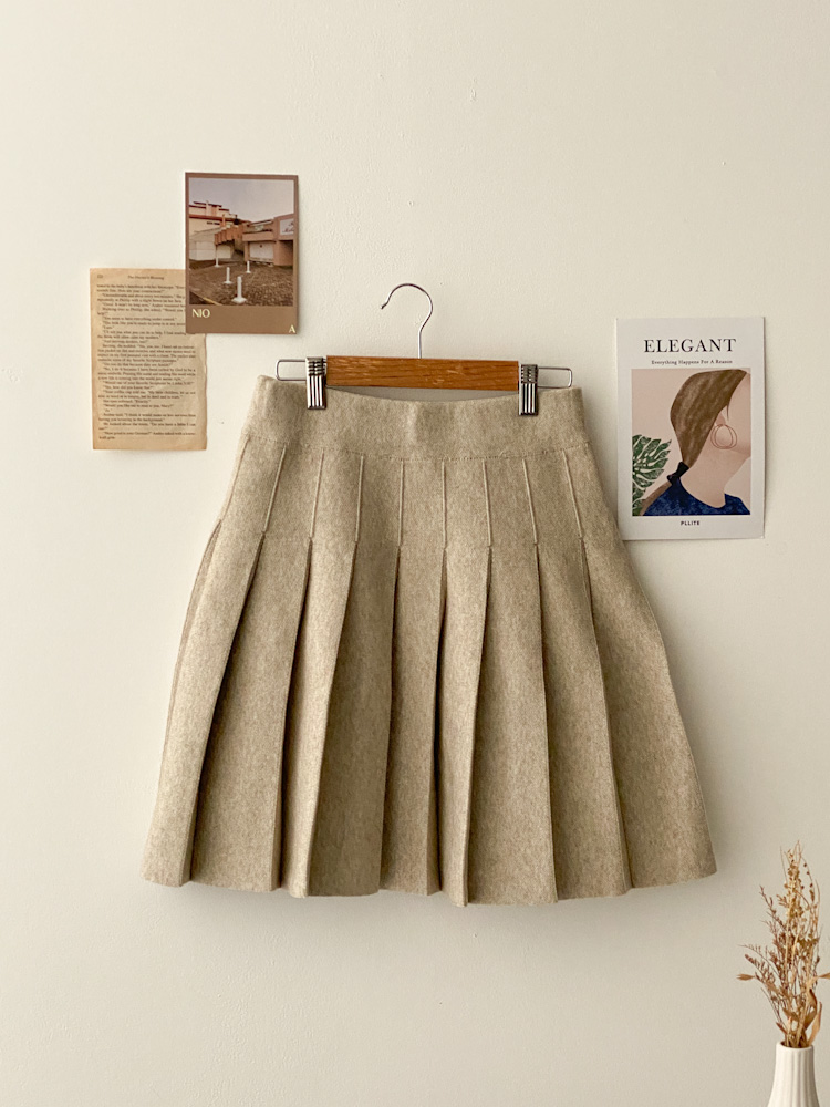 골프 니트 플리츠 테니스 스커트