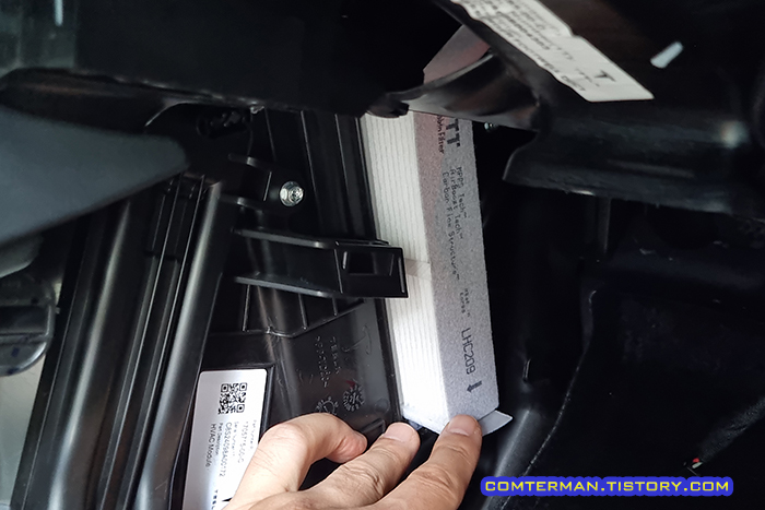 테슬라 모델3 하이랜드 에어컨 필터 교체 장착