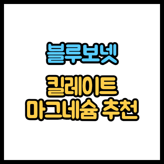 블루보넷 킬레이트 마그네슘 효능 복용법 마그네슘 추천